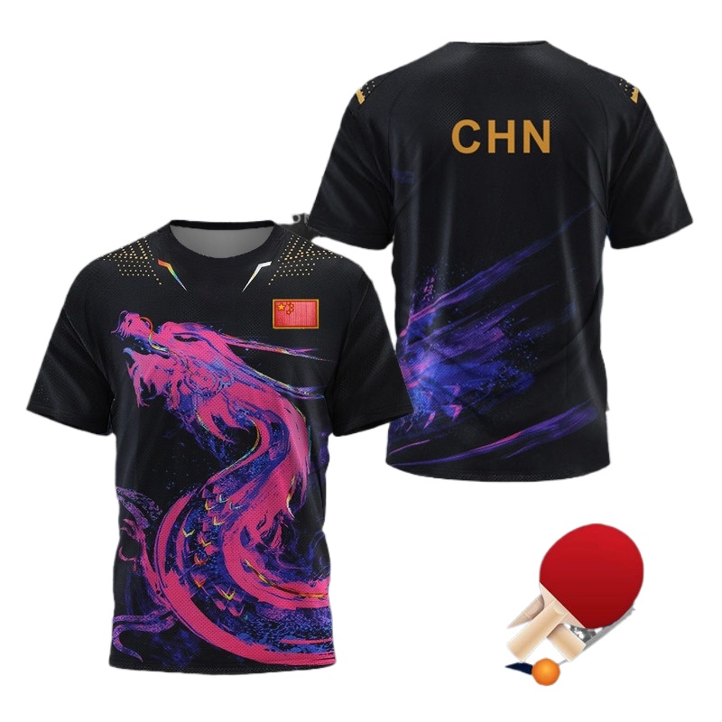 Table Tennis Zhang Jike - Camiseta de Tenis de Mesa CHN